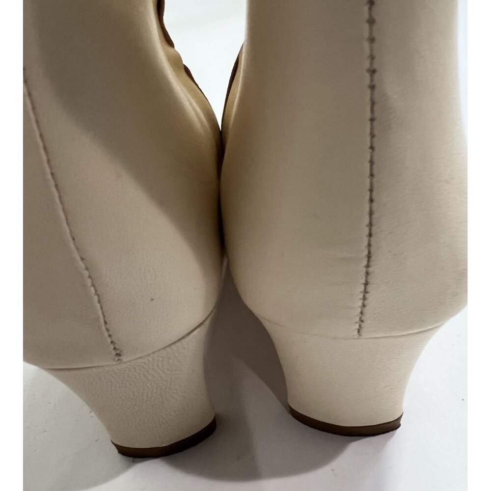 STAUD Wally Ankle Boots in Cream - Picture 7 of 11